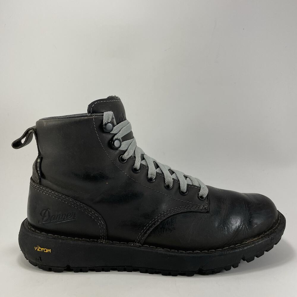 Danner Logger 917 GTX Charcoal Grey Leather Waterproof Hiking Boots Womens 8 M